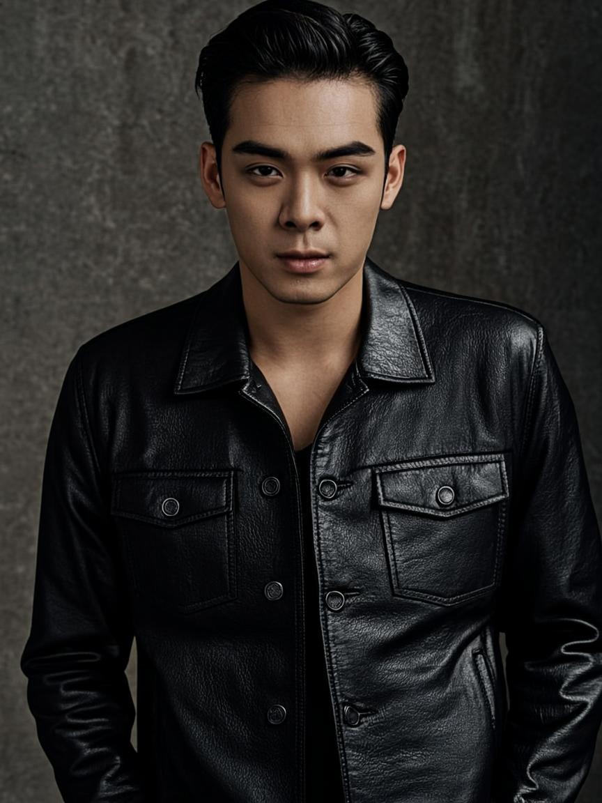 Leather & Shadow - Leo Reyes EDITORIAL modeling